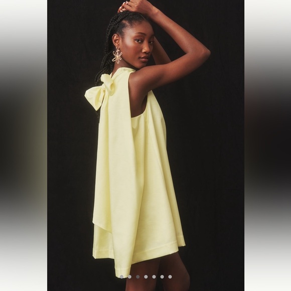 Bow Mini Shift Dress by Sunday in Brooklyn from Anthropologie - Picture 2 of 6
